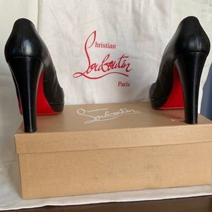 Christian Louboutin 5” Chunky Heeled Pumps